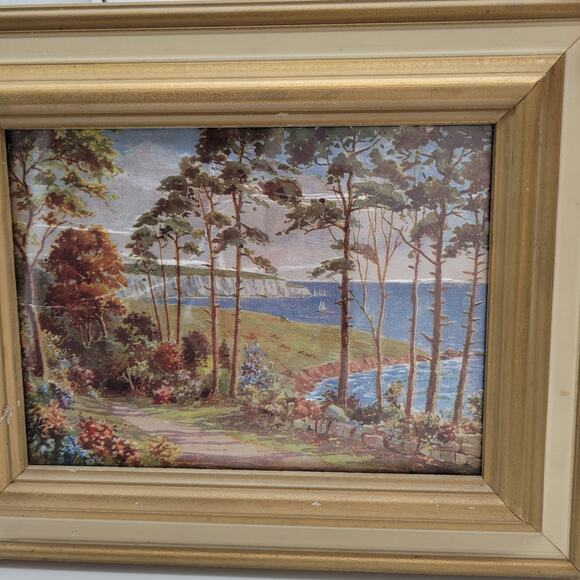 Pair MCM Framed Foil‎ Art Prints - Picture 4 of 10